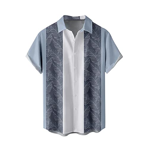 Leinenhemd Herren Kurzarm Hawaii Hemden Funky Freizeithemd Button Down Lässig Button Down Sommerhemde Locker Henley Shirt Strand Atmungsaktives Kurzarmhemd Leinenhemd Herren Kurzarm Hawaii Hemden Funky Freizeithemd Button Down Lässig Button Down Sommerhemde Locker Henley Shirt Strand Atmungsaktives Kurzarmhemd von Generisch