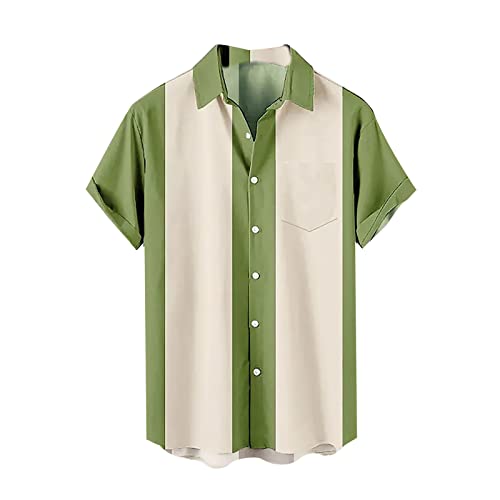 Leinenhemd Herren Kurzarm Hawaii Hemden Funky Freizeithemd Button Down Lässig Button Down Sommerhemde Locker Henley Shirt Strand Atmungsaktives Kurzarmhemd Leinenhemd Herren Kurzarm Hawaii Hemden Funky Freizeithemd Button Down Lässig Button Down Sommerhemde Locker Henley Shirt Strand Atmungsaktives Kurzarmhemd von Generisch