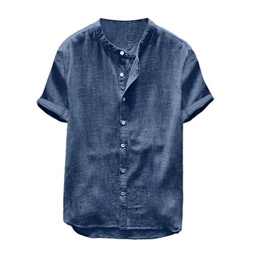 Leinenhemd Herren Kurzarm Slim Fit Sommerhemd Leicht Luftig Freizeithemd Mode Trend Strandhemd Baumwolle Leinen Hemden Button Down Outdoor T-Shirt Lässige Urlaub Hemd Leinenhemd Herren Kurzarm Slim Fit Sommerhemd Leicht Luftig Freizeithemd Mode Trend Strandhemd Baumwolle Leinen Hemden Button Down Outdoor T-Shirt Lässige Urlaub Hemd von Generisch