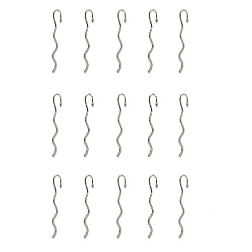 Lesezeichen in gewellter Form, Vintage, Metall, zum Aufhängen, Dekoration für Studenten, Büro, Schreibwaren, Geschenk, 15 Stück, robust und praktisch von Generisch