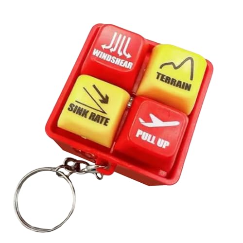 Leuchtende Notfall-schlüsselanhänger, Pilot And Crew Alert Keychain Egpws Warning Sound Simulator Luftfahrt-cockpit-schlüsselanhänger, Mit Warnsignal Für Damen Herren Geburtstag Ostern von Generisch