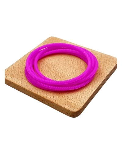 Leuchtende Silikonarmbänder - Geflochtene elastische Sportarmbänder für Kinder, Erwachsene, Partys und Laufen, Einheitsgröße von Generisch