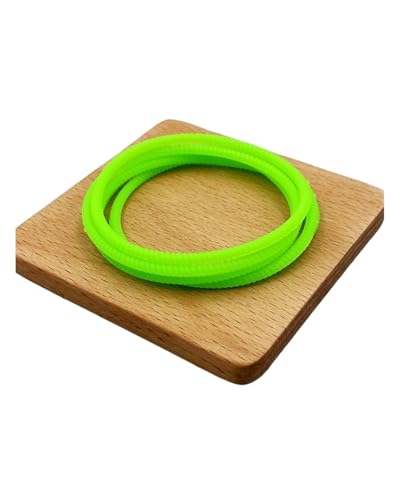 Leuchtende Silikonarmbänder - Geflochtene elastische Sportarmbänder für Kinder, Erwachsene, Partys und Laufen, Einheitsgröße von Generisch