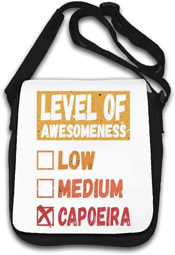 Level of Awesomeness Capoeira Umhängetasche weiß von Generisch