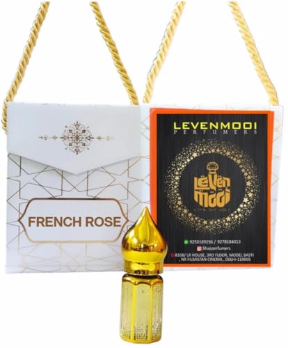 Levenmooi ATTAR French Rose für Unisex, geeignet für Anlässe, Partys und den täglichen Gebrauch, 3 ml von Generisch