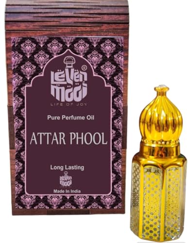 Levenmooi ATTAR PHOOL Wooden Attar: vielseitiges Unisex-Parfümöl für den täglichen Gebrauch, 3 ml von Generisch