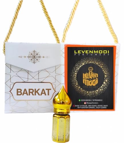 Levenmooi BARKAT Attar für Unisex, geeignet für Anlässe, Partys und den täglichen Gebrauch, 3 ml von Generisch