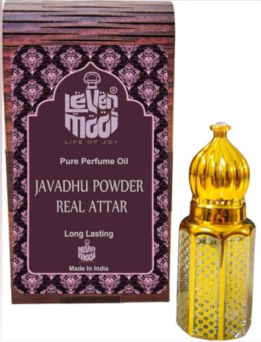 Levenmooi Javadhu Powder Real Wooden Attar: vielseitiges Unisex-Parfümöl für den täglichen Gebrauch, 6 ml von Generisch