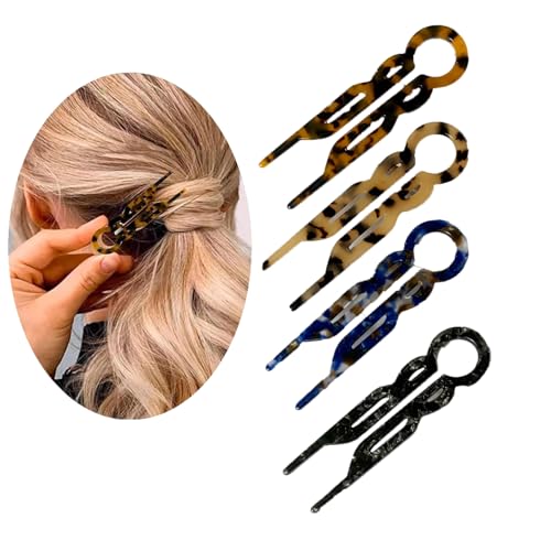 Lialys Haarnadel, Prestige Haarnadel, 2025 neue Haar-Accessoires, elegante Haarspangen für Frauen, geeignet für alle Haartypen (4 Artikel) von Generisch