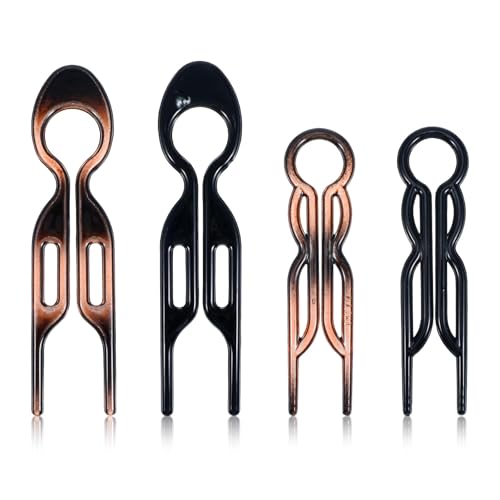 Lialysoff Haarnadeln für Frauen, elegante französische Prestige-Haarnadeln, starke langlebige Nadeln für feines, dickes und langes Haar, Haar-Styling-Zubehör für Party, Valentinstag (4 Stück) von Generisch