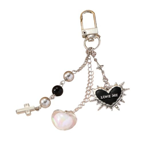 Liebesherz, Schmetterling, gekreuzte Quasten, Kette, Handykette, Halloween-Flügel, süße Kühltasche, Anhänger zum Aufhängen von Generisch