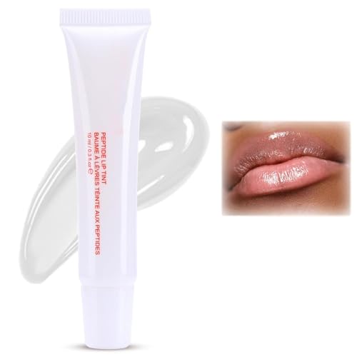 Lip Glowy Balm, Hydrating Lip Balm Shine Lip Glow Oil, Moisturizing Non-Sticky Lip Gloss Lip Care for Dry Chapped Cracked Lips, Clear Plumping Lip Gloss Tinted Jelly Balm (05# WHITE) von Generisch