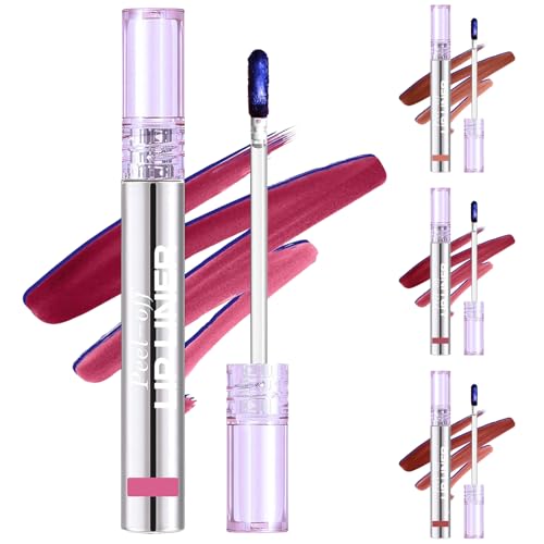 Lip Liner Fleck | 4 Farblippenfärbung abziehen | Lange anhaltende wasserdichte matte Lipstain | Abziehen Lips Liner | Hochpigmentierter Nicht-Streit-Lippenstift für Mädchen und Frauen von Generisch