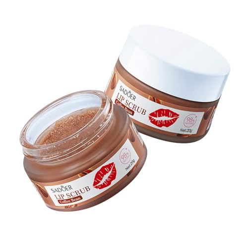 Lippenpeeling Aus Kaffeebohnen, Feuchtigkeitsspendende Lippenmaske, Balm Lip Peeling Für Aufhellen Der Dunklen Lippenfarbe Reduzieren Sie Lippenlinien & Falten, Lippenpeeling Lip Moisturizer (1Pc) von Generisch