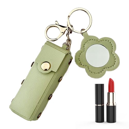 Lippenpflege Etui | PU Leder Lippenstifthalter Für Handtasche,Mode Tragbare Schminktasche Für Frauen Und Mädchen Reise von Generisch