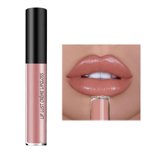 Lippenstift & Lip Balm, 24 Stunden Halt Hanganhaltender Lipstick, Wasserfest 2024 Neuer Lipgloss, Lang Anhaltender Charme, Glatte Schimmertextur, Lipgloss 24 Stunden Halt (B, One Size) von Generisch