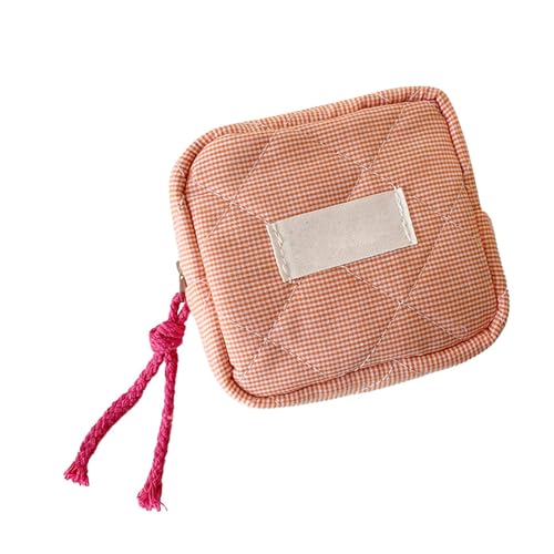 Lippenstifttasche – tragbare Lippenstift-Aufbewahrungstasche für Mädchen, Lippenstift-Halter, Make-up-Organizer für Lippenstift, tragbare Kosmetiktaschen für Damen, Münzbörse, quadratisch, kariert Lippenstifttasche – tragbare Lippenstift-Aufbewahrungstasche für Mädchen, Lippenstift-Halter, Make-up-Organizer für Lippenstift, tragbare Kosmetiktaschen für Damen, Münzbörse, quadratisch, kariert von Generisch