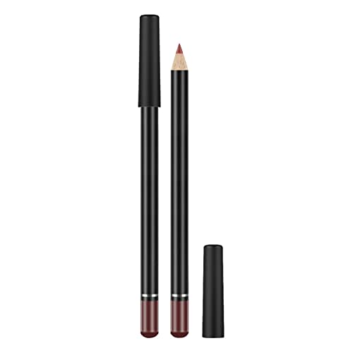 Lippenvergrößerungslippenstift Mattes Non Stick Cup Lip Liner Lippenstift 12 Farben Brown Hook Line Lip Pencil Makeup Nagelhaut Öl (B, One Size) von Generisch
