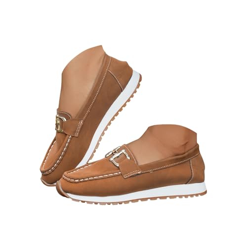 Loafer Damen,Halbschuhe Damen,Mokassins Business Schuhe Damenschuhe Elegant und Bequem,Loafer mit Plateau Aus Klassisch,Leichte Bequeme Mokassins Slippers Niedrige Faltbare Klassische Loafers von Generisch
