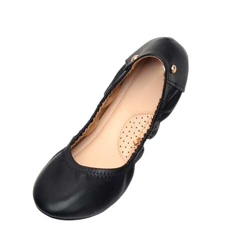 Loafer Damen Ballerinas Bequem Weich Flache Kleid Schuhe Ballerinaschuhe Elegant Damenschuhe Ballett Halbschuhe Pumps Mary Jane Schuhe Party Hochzeitsschuhe Brautschuhe Slip On Slipper Gr.36-41 von Generisch