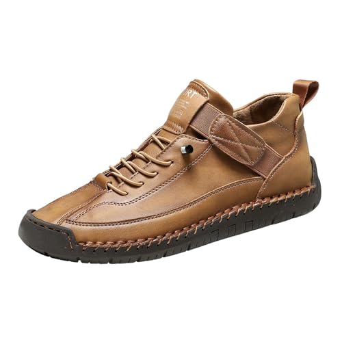 Loafer Damen Leder, Freizeitschuhe Damen Sneaker Weichen Sohle Barfußschuhe Leicht Walkingschuhe Flache Lederschuhe Fashion Arbeitsschuhe Freizeit Schlupfschuhe Bequeme Bootsportschuhe von Generisch