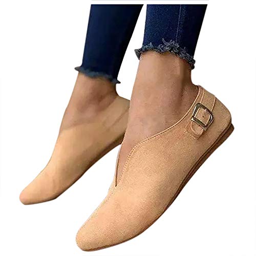 Loafer Damen Vintage Wildleder Schuhe Arbeit Slipper Sommerschuhe Hautfreundliche Schlupfschuhe Halbschuhe Leder Freizeitschuhe Anzugschuhe Klassische Lederschuhe Flachschuhe rutschfeste Loafer Damen Vintage Wildleder Schuhe Arbeit Slipper Sommerschuhe Hautfreundliche Schlupfschuhe Halbschuhe Leder Freizeitschuhe Anzugschuhe Klassische Lederschuhe Flachschuhe rutschfeste von Generisch