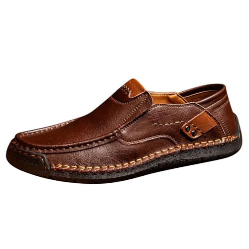 Loafer Herren, Mokassins Herren Gummi Sohle Moccasins Flache Hausschuhe Business Herrenschuhe Slip on Weich Loafer Leder Bootsschuhe Comfort Anzugschuhe Klassische Slipper Kaffee Loafer Herren, Mokassins Herren Gummi Sohle Moccasins Flache Hausschuhe Business Herrenschuhe Slip on Weich Loafer Leder Bootsschuhe Comfort Anzugschuhe Klassische Slipper Kaffee von Generisch