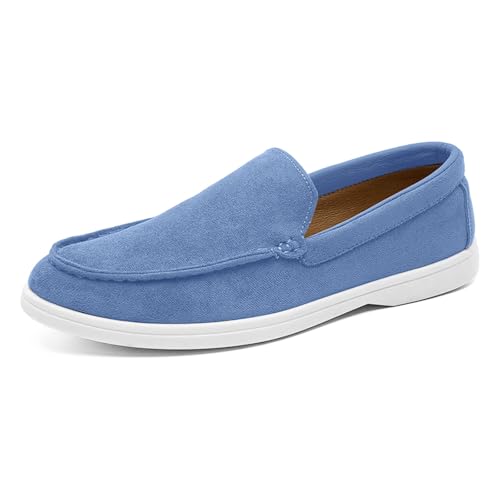 Loafers Heeren Wildleder Slip On Schuhe Weiche Mokassin Stil Lederschuhe Casual Flats Leichte Bequeme Walkingschuhe Klassische Fahrschuhe Büro Hochzeitsschuhe Anzugschuhe von Generisch