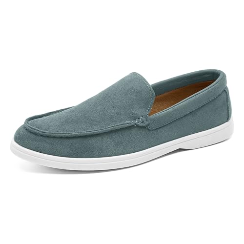 Loafers Heeren Wildleder Slip On Schuhe Weiche Mokassin Stil Lederschuhe Casual Flats Leichte Bequeme Walkingschuhe Klassische Fahrschuhe Büro Hochzeitsschuhe Anzugschuhe von Generisch