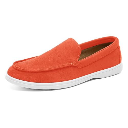 Loafers Heeren Wildleder Slip On Schuhe Weiche Mokassin Stil Lederschuhe Casual Flats Leichte Bequeme Walkingschuhe Klassische Fahrschuhe Büro Hochzeitsschuhe Anzugschuhe von Generisch