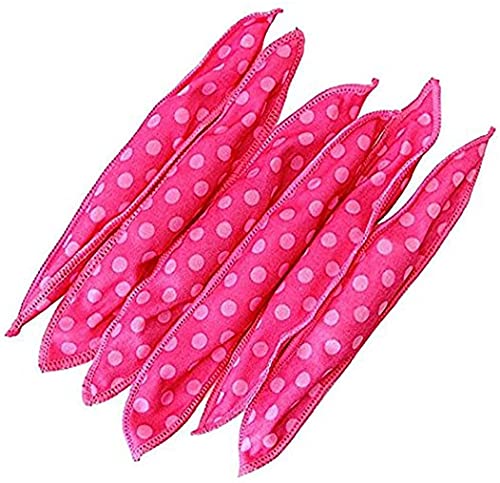 Lockenwickler aus Schaumstoff, Kissen, Tuch, Lockenwickler, weicher Schwamm, Nachtschlaf, magisch, weiche Lockenwickler, DIY-Styling-Werkzeuge, 20 Stück (rosa) Haltbarkeit von Generisch