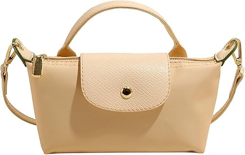 Long champ Tasche Damen, Mini Umhängetasche in Farbblockoptik,Schultergurt für Long Champ Tasche Damen, Quadratische Klein Handtasche in Volltonfarbe mit Verstellbarem Riemen, Schultertasche (L) von Generisch