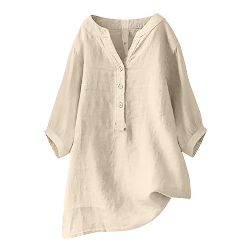 Longbluse Damen Sommer 2025 Button-Down Bluse Übergröße Musselin Bluse Damen Leinenbluse Atmungsaktive Tops Große Größen Asymmetrische Tunika Herbst Lose Lässige Langarmshirts Longbluse Damen Sommer 2025 Button-Down Bluse Übergröße Musselin Bluse Damen Leinenbluse Atmungsaktive Tops Große Größen Asymmetrische Tunika Herbst Lose Lässige Langarmshirts von Generisch