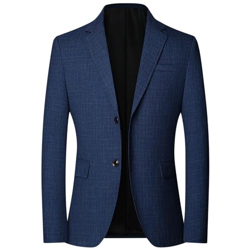 Lustige Geschenke Sakko Herren Regular Fit Kariert Blazer Revers Business Anzugjacke Sportlich Langarm Anzüge Jacke Freizeit Knöpfe Übergangsjacke Modisch Einfarbig Männer Sakko Büro von Generisch