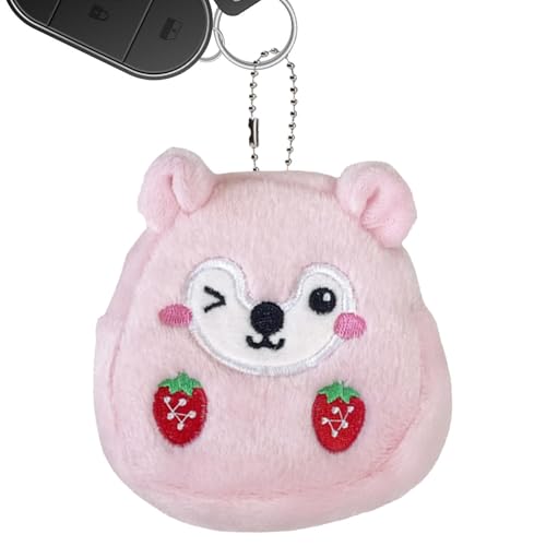 Lustige Münzgeldbörse | Hamster-Tier-Geldbörse, kleine Münzgeldbörse | niedliche Erdbeer-Geldbörse, Münzhalter Tasche für Damen, Geld, Kinder, Ring, Einzelnes Attribut, Refer to description, Unisex von Generisch