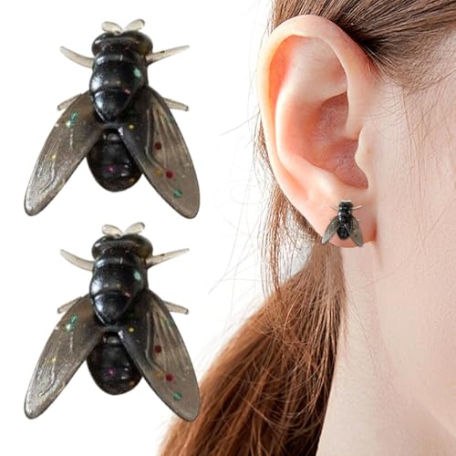 Lustige Ohrringe | Kunstharz Scherzohrringe | Lustiger Damen Schmuck Für Streetwear Alltag Aprilscherz Halloween von Generisch