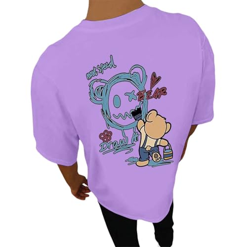 Lustige Tshirts Männer, Lila, L, Oversized Tshirt Herren Sommer Backprint Sportshirt Bedrucken Rundhals Streetwear Baumwolle Kurzarm Shirt Männer Y2k Sport Oberteile Tops Lustige Tshirts Männer, Lila, L, Oversized Tshirt Herren Sommer Backprint Sportshirt Bedrucken Rundhals Streetwear Baumwolle Kurzarm Shirt Männer Y2k Sport Oberteile Tops von Generisch