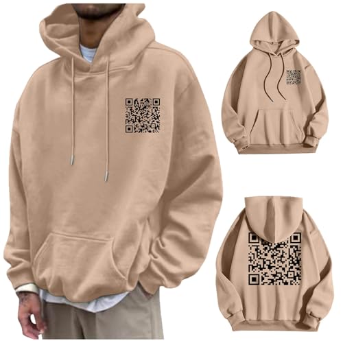 Lustiger Fu Qr Code Hoodie, Unisex Hoodies für Erwachsene, Funny Qr Code Sweatshirt, Rick Roll Scan Code Witz Winter Kapuzenjacke Outdoor Kapuzenpullover Weich Bequem Langarm Pullover Kapuzenpulli Lustiger Fu Qr Code Hoodie, Unisex Hoodies für Erwachsene, Funny Qr Code Sweatshirt, Rick Roll Scan Code Witz Winter Kapuzenjacke Outdoor Kapuzenpullover Weich Bequem Langarm Pullover Kapuzenpulli von Generisch
