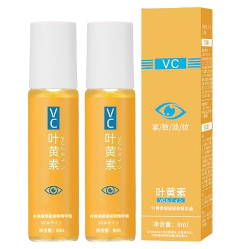 Lutein Wrinkle Oil Ageing Eye Against Wrinkles Eye Bags Puffiness And Dark Circles Removal 8ml 2PCS Shampoo Trockene Kopfhaut Herren (2PCS Orange, One Size) von Generisch