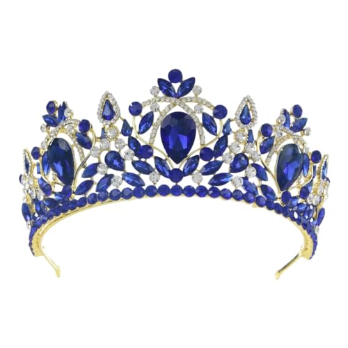 Luxuriöse Kristallkrone für Damen, Braut, Festzug, Krone, Hochzeit, Haarschmuck von Generisch