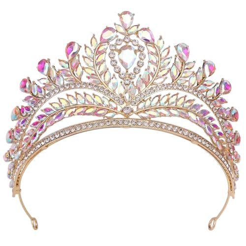 Luxuriöse Kristallkrone für Damen, Brautschmuck, Hochzeit, Party, Haarkleid, Schmuck-Zubehör von Generisch