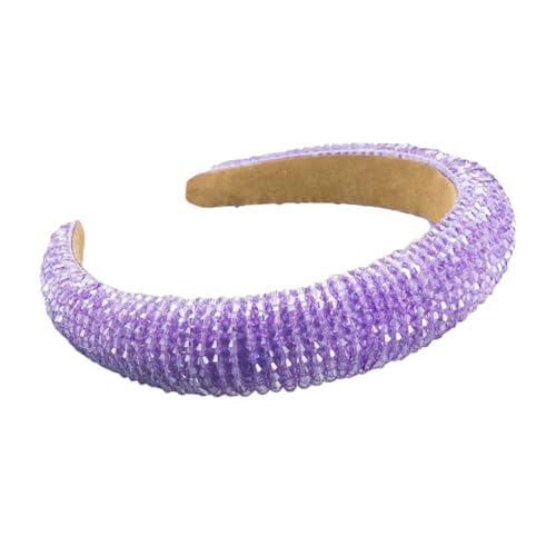 Luxuriöses lila Strass-Stirnband für Damen, glänzendes Haar-Accessoire Luxuriöses lila Strass-Stirnband für Damen, glänzendes Haar-Accessoire von Generisch