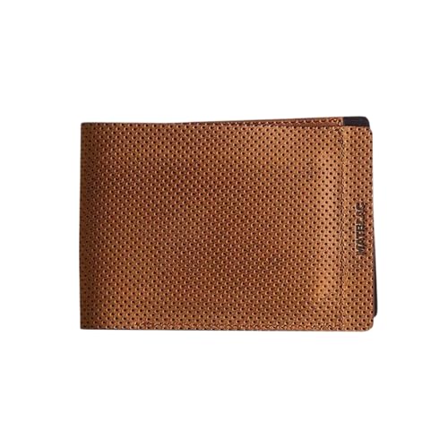 MATBLAC® - Braune Leder Brieftasche mit Magnetverschluss - LTD Pinned Edition von Generisch