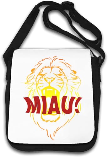 MIAU! Roaring Lion Style Art Umhängetasche weiß, weiß, Einheitsgröße MIAU! Roaring Lion Style Art Umhängetasche weiß, weiß, Einheitsgröße von Generisch