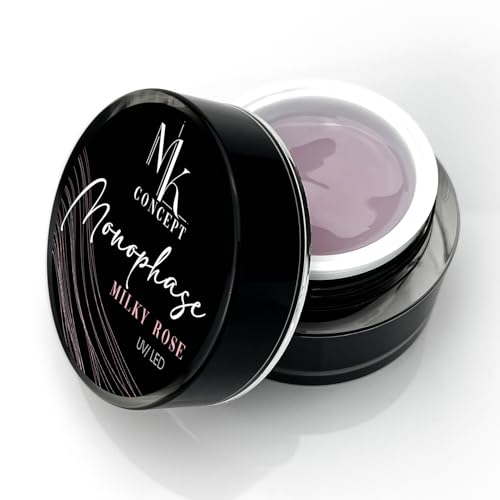 MK Concept Monophase Gel Milky Rose, 1-Phase Gel, Nail Polish, UV/LED Builder Gel - 15 ml von Generisch