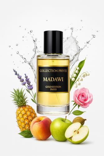 Madawi – Eau de Parfum Damen – Exklusiver Damenduft mit Pfirsich & Rose – Collection Privée Gold Edition – 50ml von Generisch