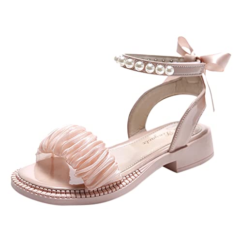 MäDchen Sandalen Leder Weichen Sohlen Sommerschuhe Sandaletten Leicht MäDchenschuhe Mode Elegant Rutschfeste Kinderschuhe Strandsandalen Prinzessin Schuhe Mit Schleifen Und Perlen MäDchen Sandalen Leder Weichen Sohlen Sommerschuhe Sandaletten Leicht MäDchenschuhe Mode Elegant Rutschfeste Kinderschuhe Strandsandalen Prinzessin Schuhe Mit Schleifen Und Perlen von Generisch