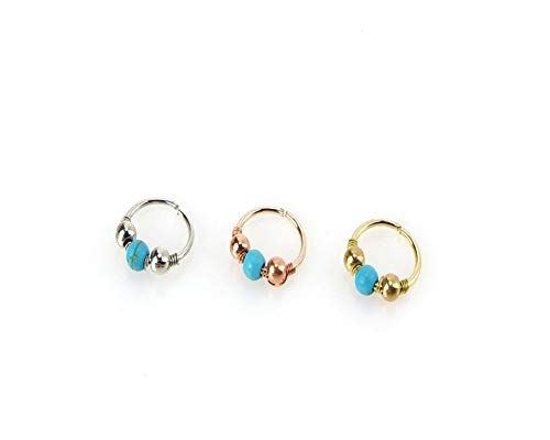 Mädchen 6mm Nasenring Türkis Nasenstecker 3-teiliges Set Edelstahl Nasenpiercing Ring Hoop für Frauen Schmuck Geschenk x 1 Set zufällige Farbe Convenient and practical Mädchen 6mm Nasenring Türkis Nasenstecker 3-teiliges Set Edelstahl Nasenpiercing Ring Hoop für Frauen Schmuck Geschenk x 1 Set zufällige Farbe Convenient and practical von Generisch