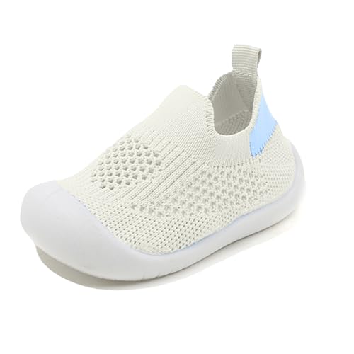 Mädchen Baby Sneaker Atmungsaktive Lauflernschuhe Lauflernschuhe mit weicher Gummisohle Kleinkinder Slipper Sneaker Tanzschuhe Jungen (Beige, 24 Toddler) von Generisch