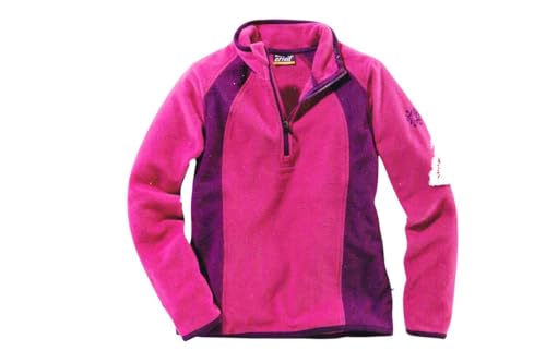 Mädchen Fleeceshirt (DE/NL/SE/PL, Numerisch, 146, 152, Regular, Beere) von Generisch